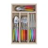 Laguiole By Andre Verdier Debutant 24 Piece Cutlery Set Multicolour -Alex Liddy Store ALB AV7024RCBPR