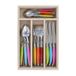 Laguiole By Andre Verdier Debutant 24 Piece Cutlery Set Multicolour