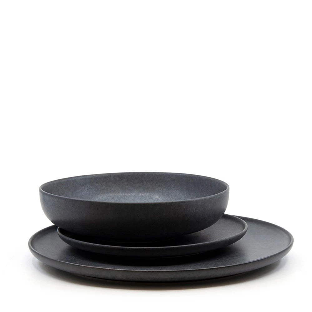 Salt & Pepper Hue 12 Piece Dinner Set Black 7 Salt & Pepper Hue 12 Piece Dinner Set Black - Image 5