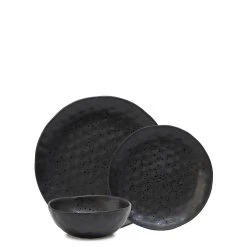 Salt & Pepper Napier 12 Piece Dinner Set Black