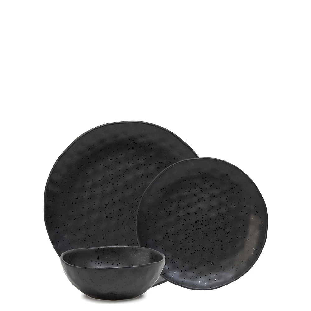 Salt & Pepper Napier 12 Piece Dinner Set Black 3 Salt & Pepper Napier 12 Piece Dinner Set Black