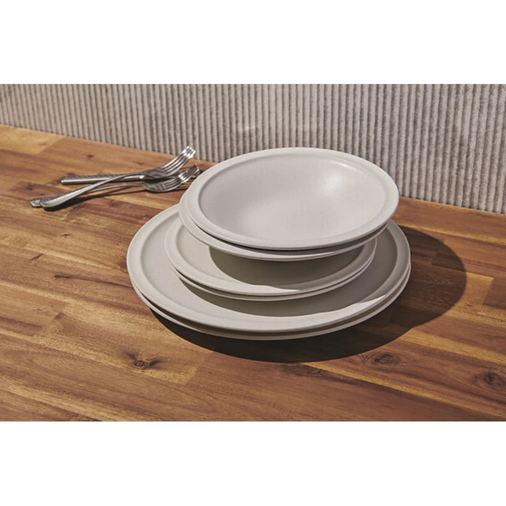 Salt & Pepper Plisset 12 Piece Dinner Set White 4 Salt & Pepper Plisset 12 Piece Dinner Set White - Image 2