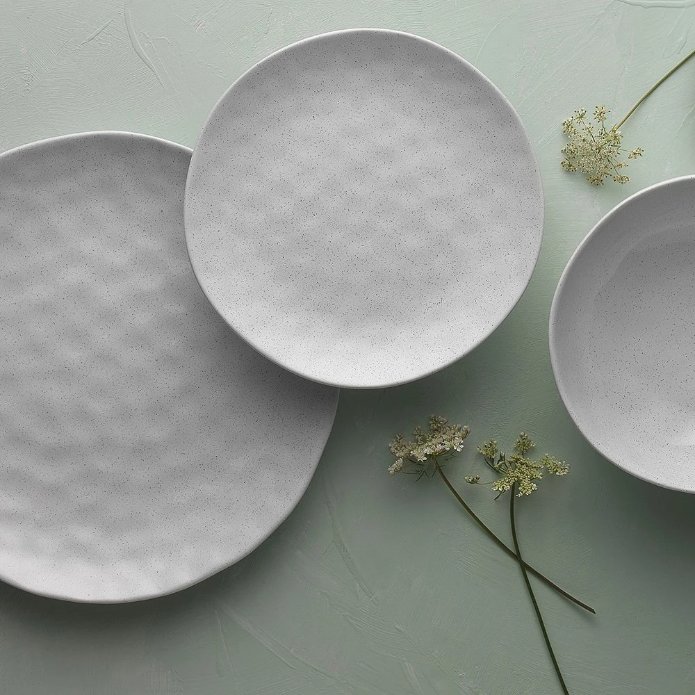 Ecology Speckle Stoneware Side Plate 20cm Milk 4 Ecology Speckle Stoneware Side Plate 20cm Milk - Image 2