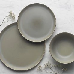 Ecology Malta 12 Piece Stoneware Dinner Set Sage Green -Alex Liddy Store CWM EC61458 5