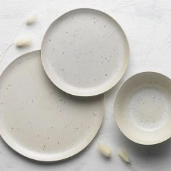 Ecology Malta 12 Piece Stoneware Dinner Set Linen White -Alex Liddy Store CWM EC61463 5