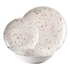Ambrosia Ren Dinner Set 12 Piece Terrazzo