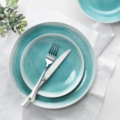 Ambrosia Bree 12 Piece Dinner Set Teal -Alex Liddy Store HIM 1040502 3