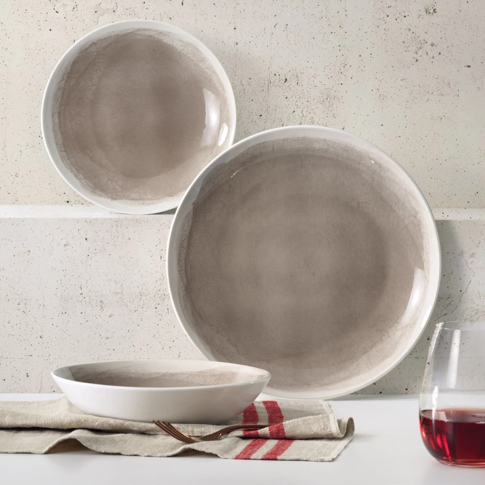 Ambrosia Bree 12 Piece Dinner Set Mushroom 4 Ambrosia Bree 12 Piece Dinner Set Mushroom - Image 2