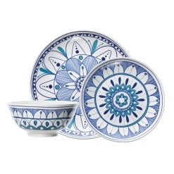 Ambrosia Easton 12 Piece Dinner Set Blue