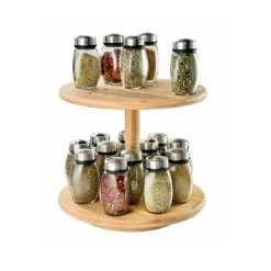 Ambrosia Karira Two Tier Bamboo Lazy Susan 30cm -Alex Liddy Store HIM 1040629 3