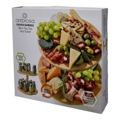 Ambrosia Karira Two Tier Bamboo Lazy Susan 30cm -Alex Liddy Store HIM 1040629 4