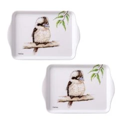 Ashdene Bush Buddies Kookaburra Set Of 2 Scatter Trays