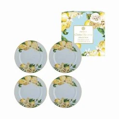 Ashdene Citrus Blooms Set Of 4 Side Plates 8 Ashdene Citrus Blooms Set Of 4 Side Plates -Alex Liddy Store LAD 521281 3
