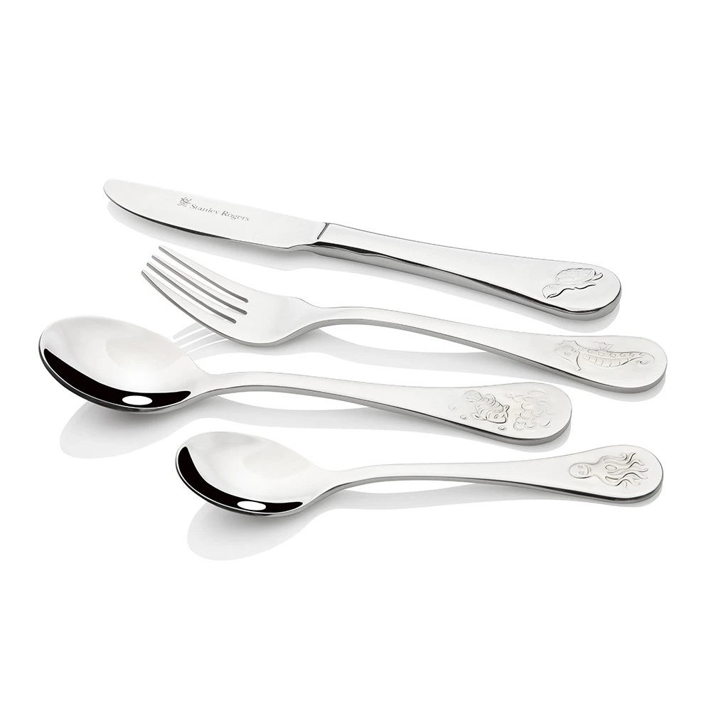 Stanley Rogers Stainless Steel 4 Piece Children's Cutlery Set Sea Animals 4 Stanley Rogers Stainless Steel 4 Piece Children's Cutlery Set Sea Animals - Image 2