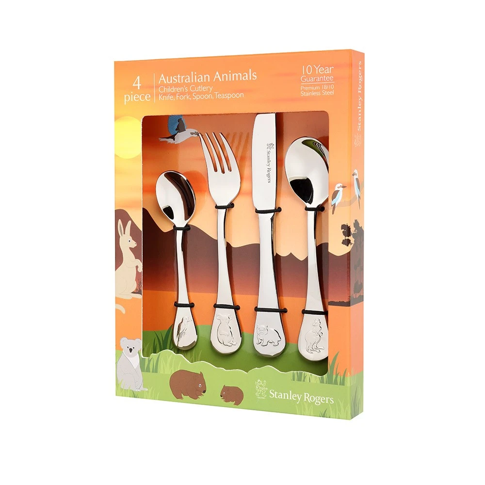Stanley Rogers Stainless Steel 4 Piece Children's Cutlery Set Australian Animals 5 Stanley Rogers Stainless Steel 4 Piece Children's Cutlery Set Australian Animals - Image 3