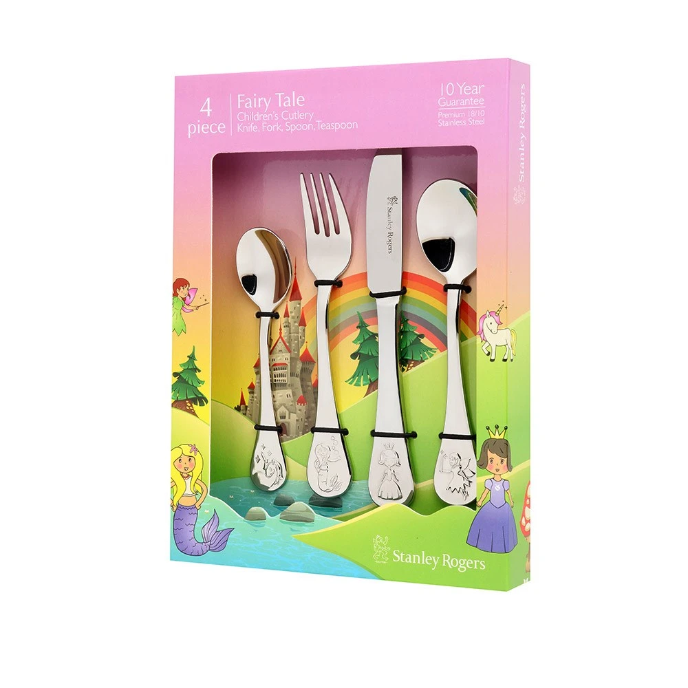 Stanley Rogers Stainless Steel 4 Piece Children's Cutlery Set Fairy Tale 5 Stanley Rogers Stainless Steel 4 Piece Children's Cutlery Set Fairy Tale - Image 3