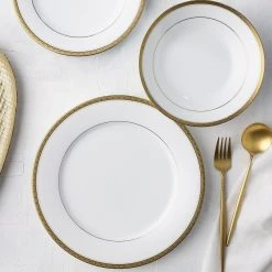 Noritake Charlotta 12 Piece Dinner Set Gold 9 Noritake Charlotta 12 Piece Dinner Set Gold -Alex Liddy Store NOR 1716 D12 3