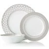 Noritake Eternal Palace 12 Piece Dinner Set Platinum 2 Noritake Eternal Palace 12 Piece Dinner Set Platinum -Alex Liddy Store NOR 1717D12