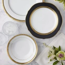 Noritake Regent 12 Piece Dinner Set Gold -Alex Liddy Store NOR 4332 D12 4