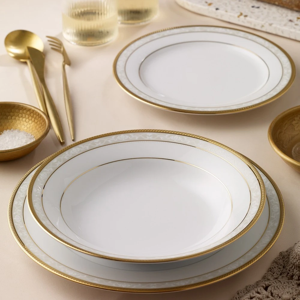 Noritake Hampshire 12 Piece Dinner Set Gold 5 Noritake Hampshire 12 Piece Dinner Set Gold - Image 3