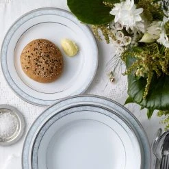 Noritake Hampshire 12 Piece Dinner Set Platinum -Alex Liddy Store NOR 4336 D12 5