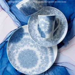 Noritake Aozora Porcelain 12 Piece Dinner Set Blue & White -Alex Liddy Store NOR G012D12 4