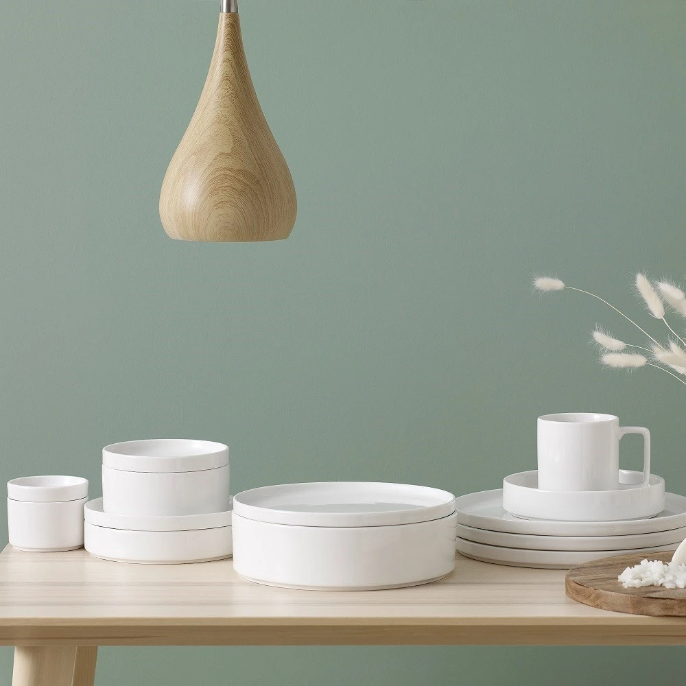 Noritake Stax White 4 Piece Dinner Plate Set 24.5cm 5 Noritake Stax White 4 Piece Dinner Plate Set 24.5cm - Image 3