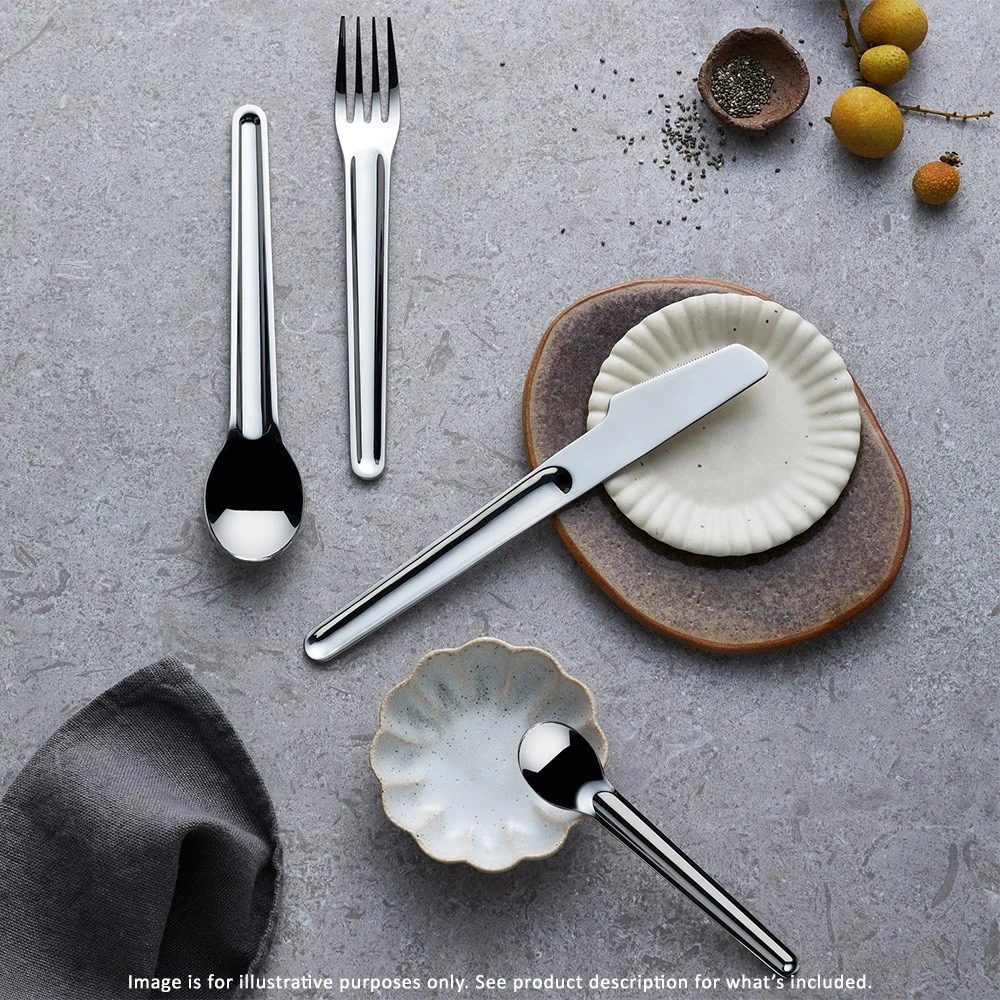 Noritake Marc Newson 16 Piece Stainless Steel Cutlery Set 4 Noritake Marc Newson 16 Piece Stainless Steel Cutlery Set - Image 2