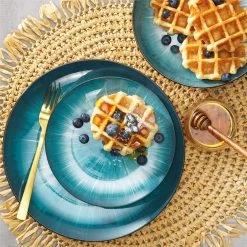 Alex Liddy Eden Porcelain 12-Piece Dinner Set Teal -Alex Liddy Store PCP 1033395 5