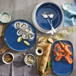 Alex Liddy Share Round Stoneware Serving Platter 32cm Blue 7 Alex Liddy Share Round Stoneware Serving Platter 32cm Blue -Alex Liddy Store PCP 1036403 3