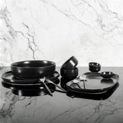 Alex Liddy Share Round Stoneware Serving Platter 32cm Black -Alex Liddy Store PCP 1038159 4