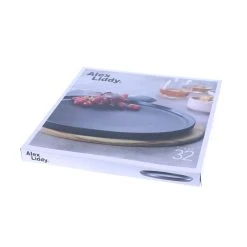 Alex Liddy Share Round Stoneware Serving Platter 32cm Black -Alex Liddy Store PCP 1038159 5