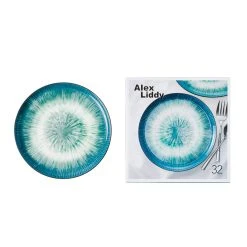 Alex Liddy Jade Round Platter 32cm Teal -Alex Liddy Store PCP 1039254 3