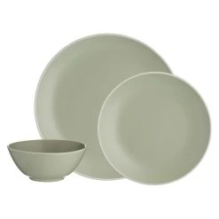 Mason Cash Classic Collection Stoneware 12 Piece Dinner Set Green