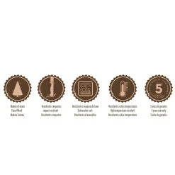 Tramontina Churrasco 12 Piece Fork & Steak Knife Set Brown -Alex Liddy Store TRM 38220390 4